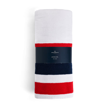 Amundsen Sports - Aqua Beach Towel - White - Futureproof.life