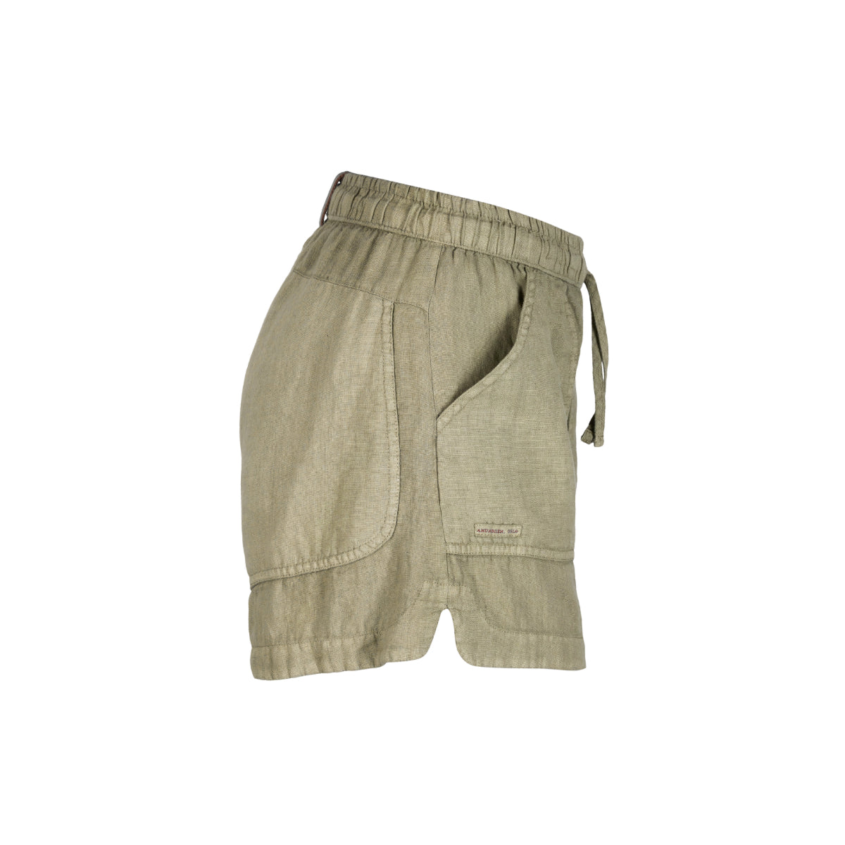 Amundsen Sports - Women's Safari Linen Garment Dyed Shorts - Olive Ash