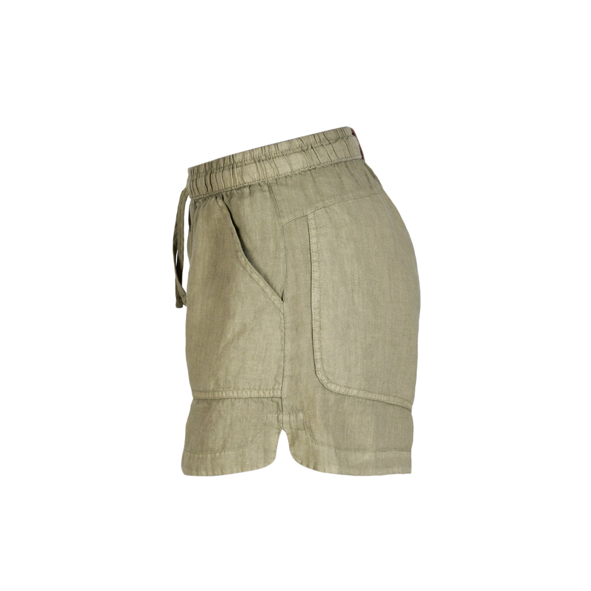 Amundsen Sports - Women's Safari Linen Garment Dyed Shorts - Olive Ash