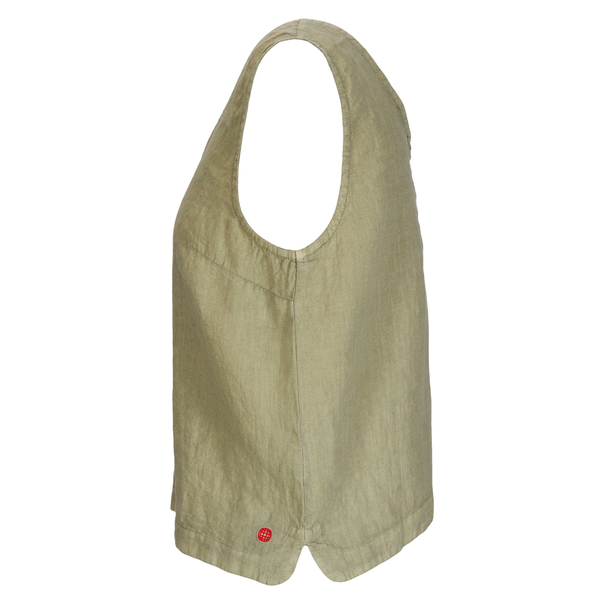 Amundsen Sports - Women's Safari Linen Garment Dyed Top - Olive Ash