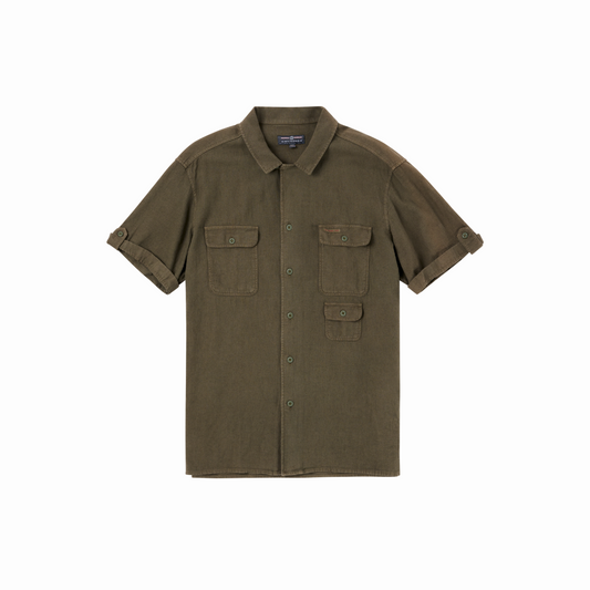 Amundsen Sports - Men's Traveller's Linen SS Shirt - Olive