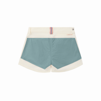 Amundsen Sports - Women's 5Incher Field Shorts - Offwhite/Stormy Blue - Futureproof.life