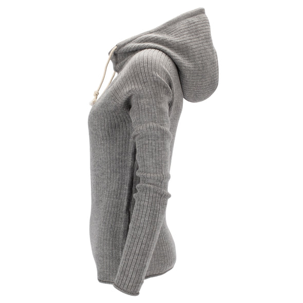 Amundsen Sports Women's Boiled Hoodie - Light Grey