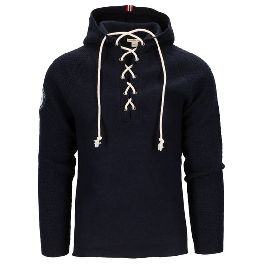 Amundsen Sports - Men's Boiled Hoodie Laced - Faded Navy