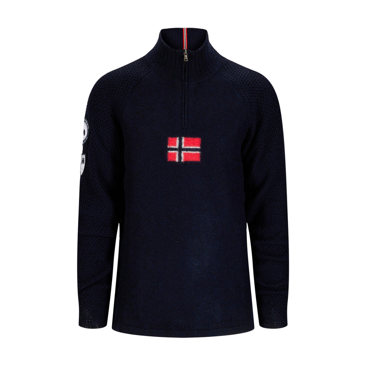 Amundsen Sports - Men's Boiled Ski Sweater (Flag) - Faded Navy / Norge