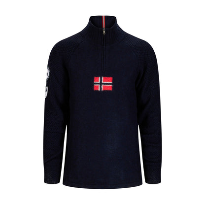 Amundsen Sports - Men's Boiled Ski Sweater - Faded Navy/Norge - Futureproof.life
