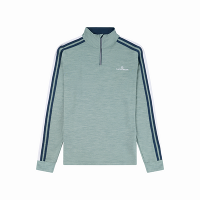 Amundsen Sports (Sample) - Men's 5Mila Half Zip Lines - Stormy Blue