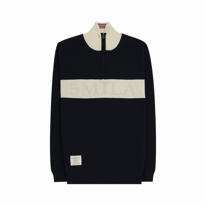 Amundsen Sports (Sample) - Men's 5Mila Half Zip Sweater - Faded Navy - Futureproof.life