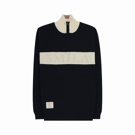 Amundsen Sports (Sample) - Men's 5Mila Half Zip Sweater - Faded Navy