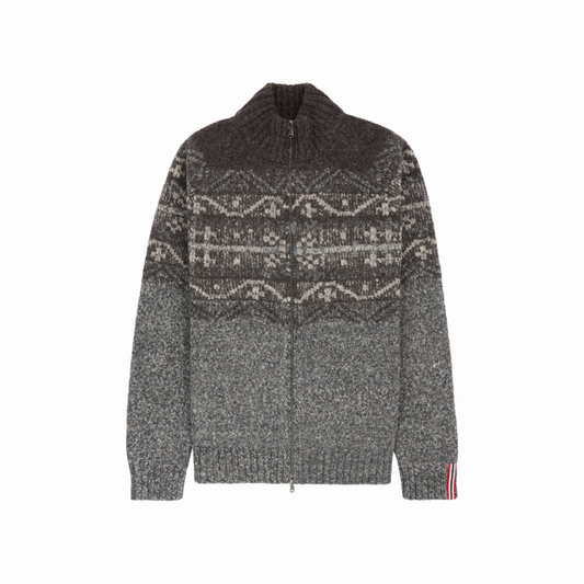 Amundsen Sports (Sample) - Men's Alpe Full-Zip - Light Grey/Pattern