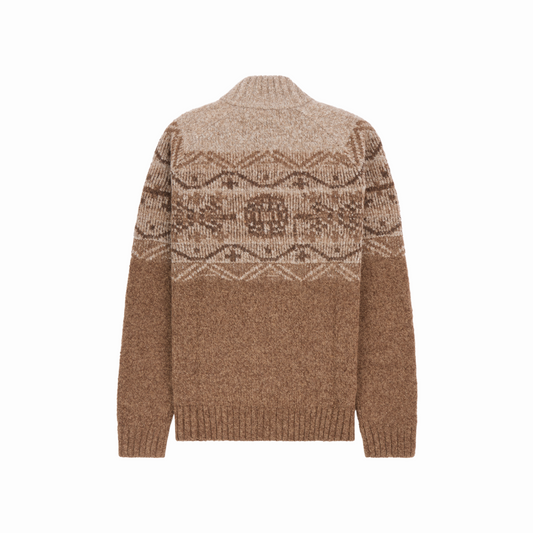 Amundsen Sports (Sample) - Men's Alpe Full-Zip - Tan/Pattern