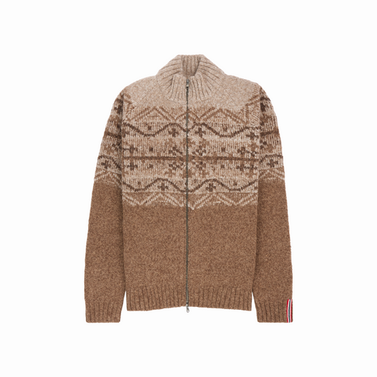 Amundsen Sports (Sample) - Men's Alpe Full-Zip - Tan/Pattern