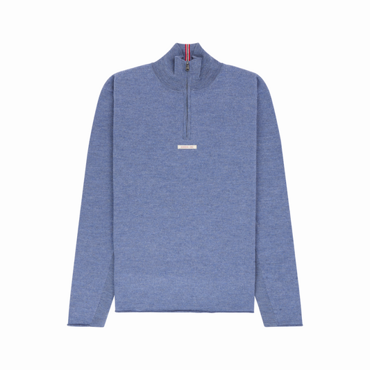 Amundsen Sports (Sample) - Men's Boiled Half Zip - Denim Blue