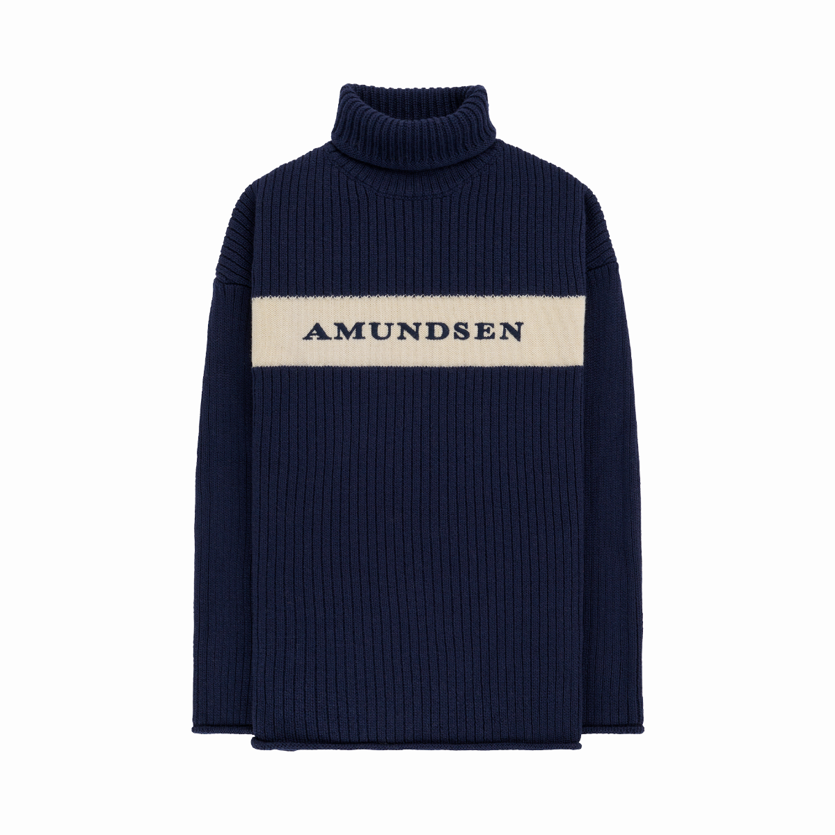 Amundsen Sports (Sample) - Men's Heroes Ski Turtle Neck - Faded Navy/Natural
