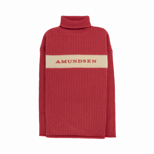 Amundsen Sports (Sample) - Men's Heroes Ski Turtle Neck - Weathered Red/Natural