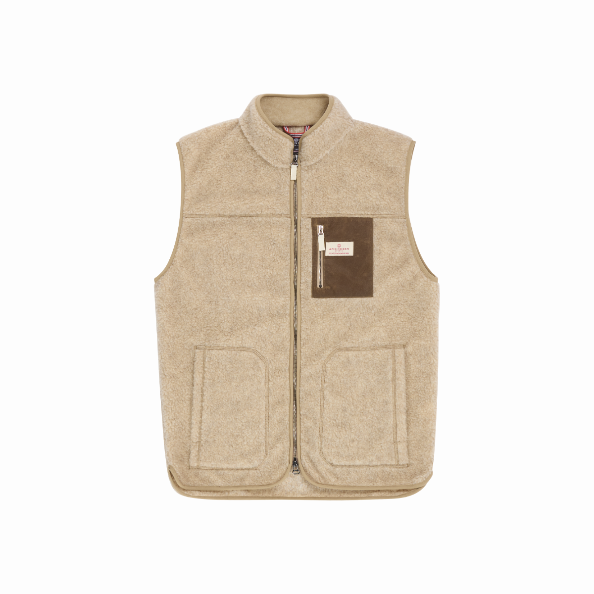 Amundsen Sports - Men's Heroes Wool Fleece Vest - Natural