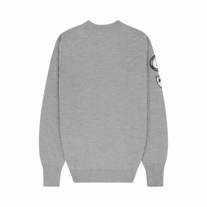 Amundsen Sports - Men's Peak Crew Neck - Light Grey - Futureproof.life