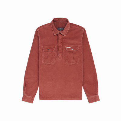 Amundsen Sports (Sample) - Men's Ranger Velvet Half Zip Shirt - Terra Red