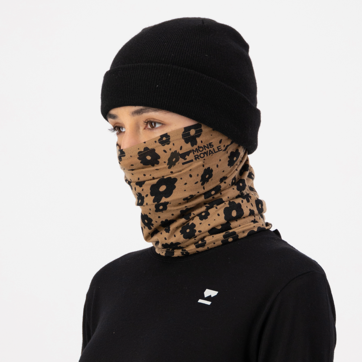 Mons Royale - Unisex Daily Dose Merino Neckwarmer - Aoraki Lily Toffee