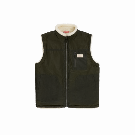 Amundsen Sports (Sample) - Unisex Harvester Reverso Waxed Vest - Olive