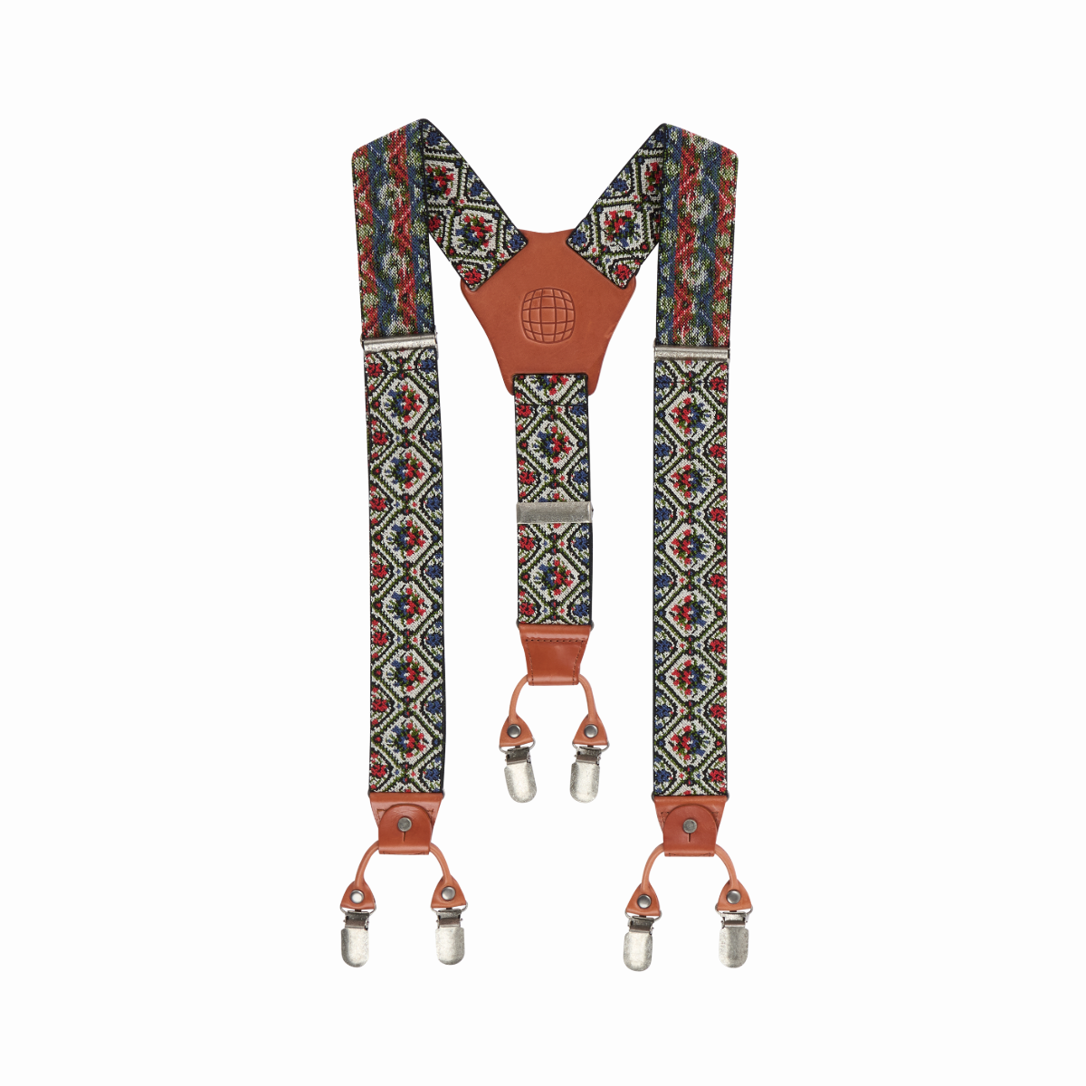 Amundsen Sports (Sample) - Unisex Huntsman Braces - Faded Navy/Pattern