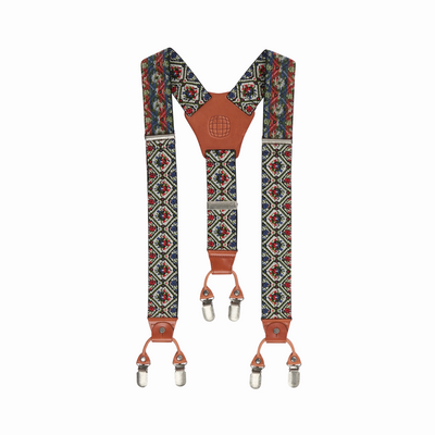 Amundsen Sports (Sample) - Unisex Huntsman Braces - Faded Navy/Pattern