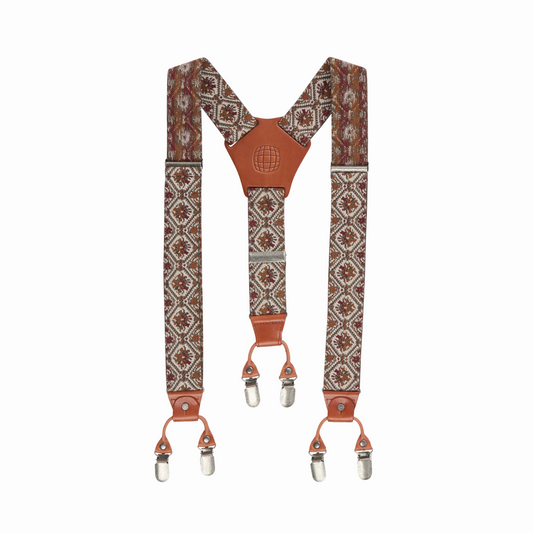 Amundsen Sports (Sample) - Unisex Huntsman Braces - Tan/Pattern - Futureproof.life