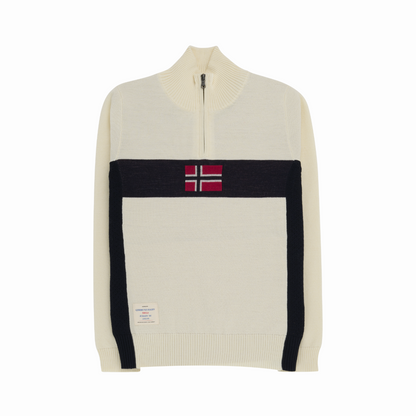 Amundsen Sports (Sample) - Women's 5Mila Half Zip Sweater - Oatmeal - Futureproof.life