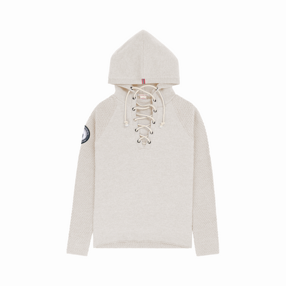 Amundsen Sports - Women's Boiled Hoodie Laced - Oatmeal - Futureproof.life