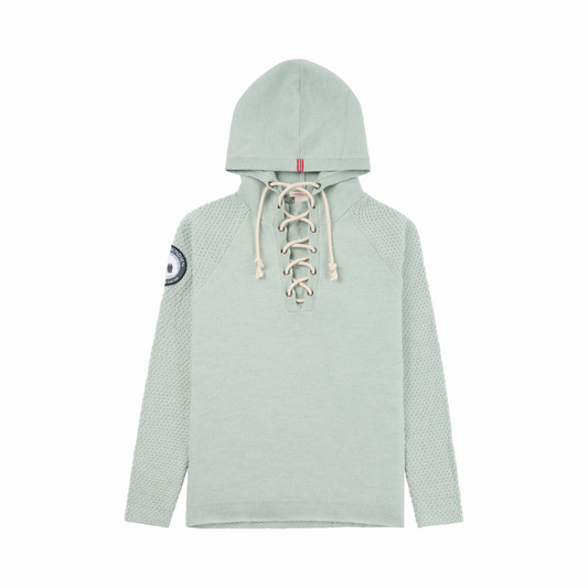 Amundsen Sports (Sample) - Women's Boiled Hoodie Laced - Faded Woad Green