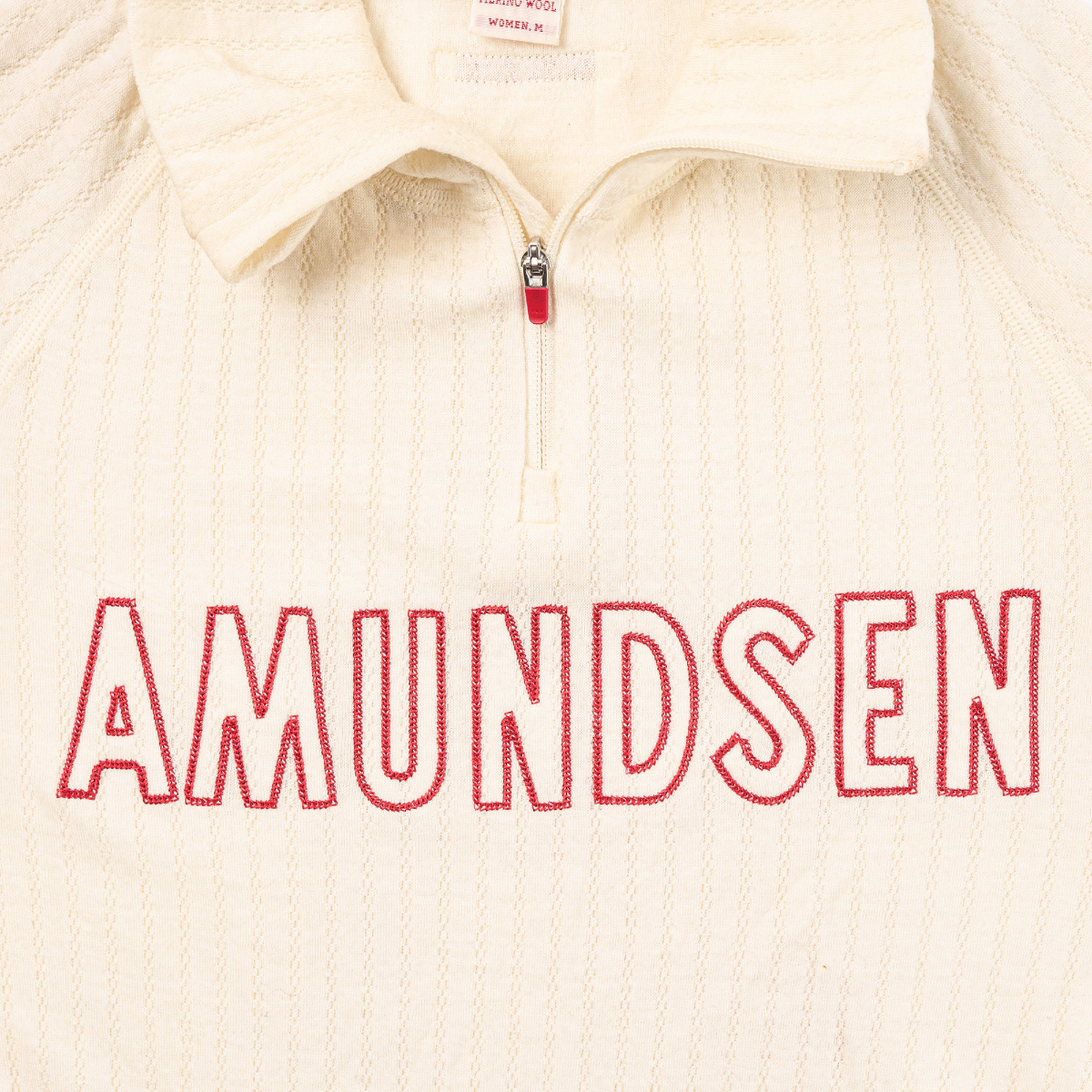 Amundsen Sports (Sample) - Women's Hero's Hide Half Zip Neck - Natural/Logo