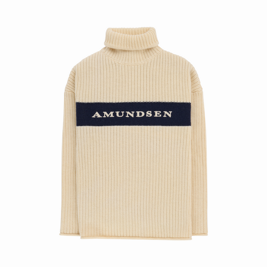 Amundsen Sports (Sample) - Women's Heroes Ski Turtle Neck - Natural/Navy