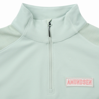 Amundsen Sports (Sample) - Women's Mountain Airy Half Zip - Faded Woad Green