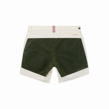 Amundsen Sports - Men's 7Incher Field Shorts - Offwhite/Green - Futureproof.life
