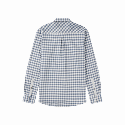 Amundsen Sports - Men's V-Bond Shirt - Chequered Blue - Futureproof.life