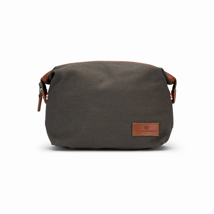 Amundsen Sports (Sample) - Cotton Canvas Wash Bag - Olive - Futureproof.life