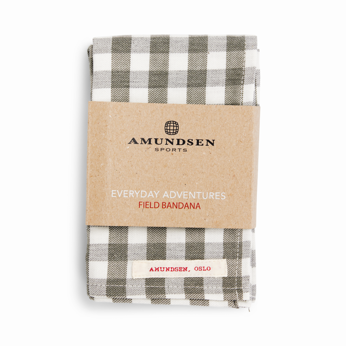 Amundsen Sports (Sample) - Unisex Field Bandana - Chequered Olive