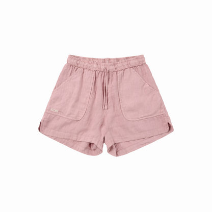 Amundsen Sports - Women's Safari Linen Shorts - Faded Peony Pink - Futureproof.life