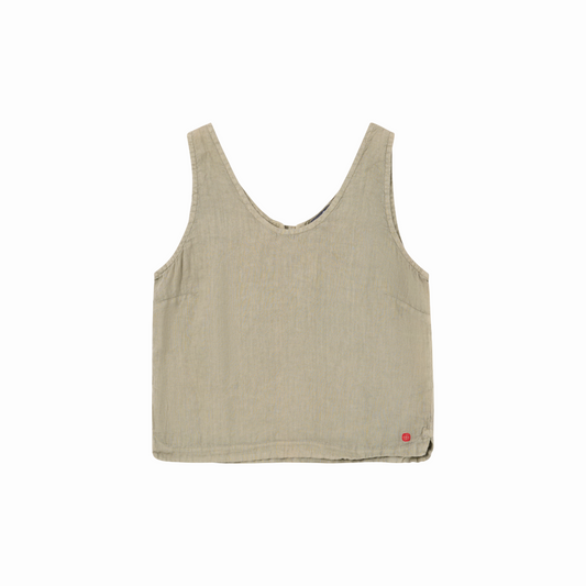 Amundsen Sports - Women's Safari Linen Top - Olive Ash