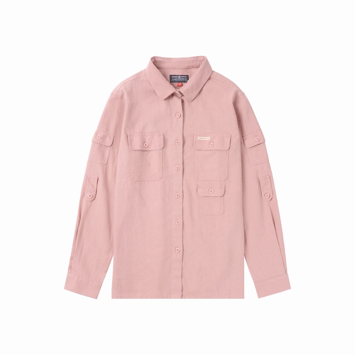 Amundsen Sports (Sample) - Women's Traveller's Linen Shirt - Peony Pink