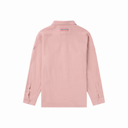 Amundsen Sports (Sample) - Women's Traveller's Linen Shirt - Peony Pink - Futureproof.life