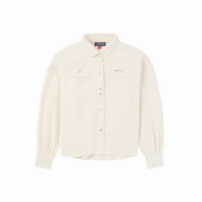 Amundsen Sports (Sample) - Women's Wild Velvet Shirt - White - Futureproof.life