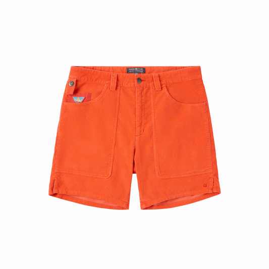 Amundsen Sports (Sample) - Men's 7Incher Concord Garment Dyed Shorts - Spicy Orange - Futureproof.life
