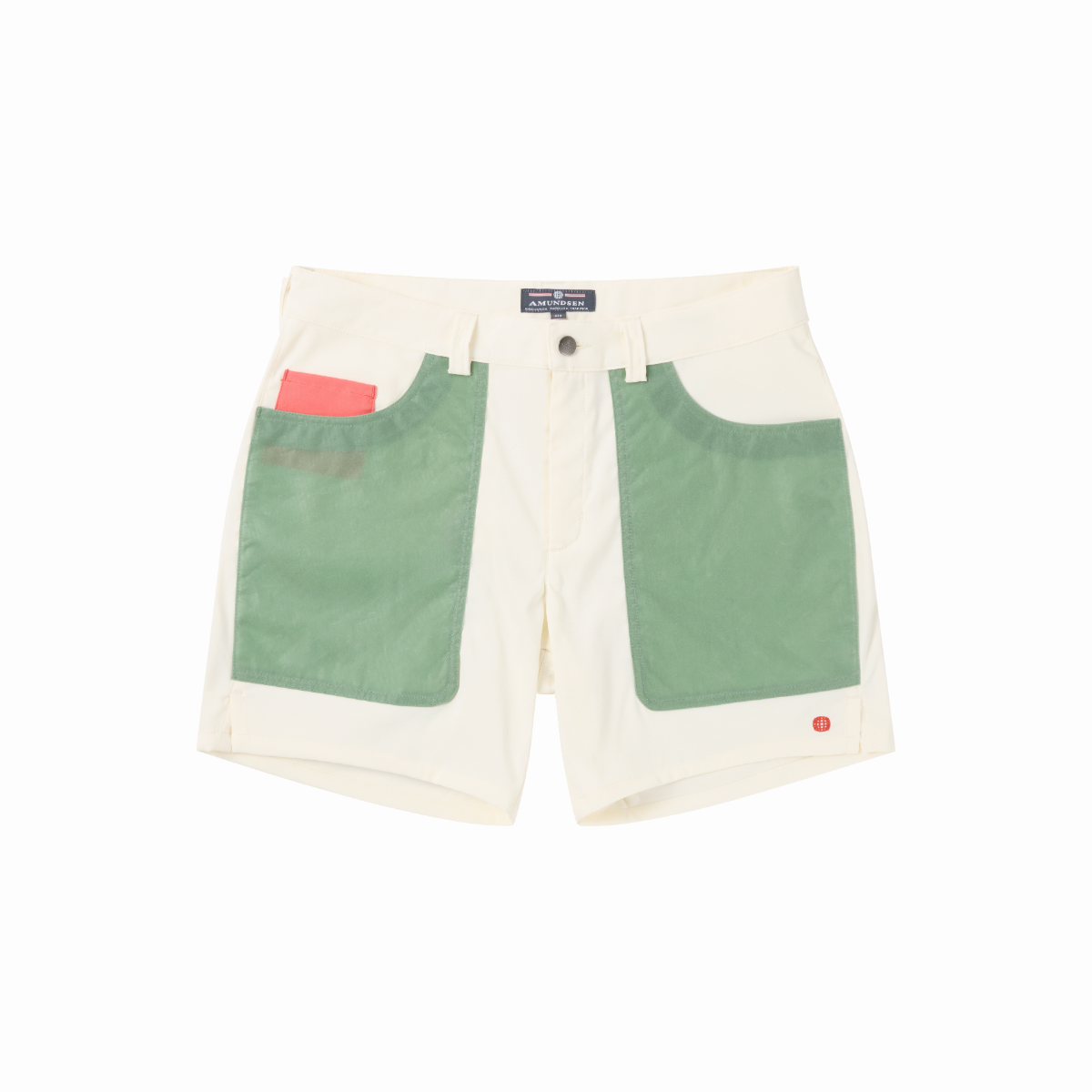 Amundsen Sports - Men's 7Incher Field Shorts - Offwhite/Willow Green