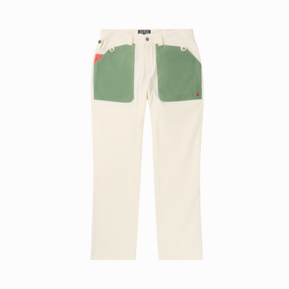 Amundsen Sports (Sample) - Men's Field Slacks - Offwhite/Willow Green - Futureproof.life