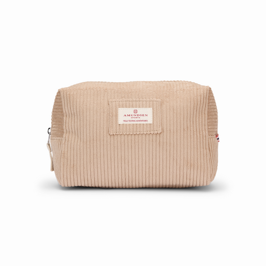 Amundsen Sports (Sample) - Cotton Corduroy Wash Bag - Desert - Futureproof.life