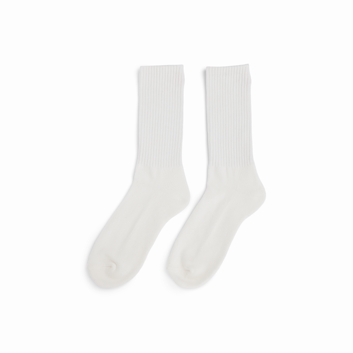 Amundsen Sports (Sample) - Unisex Oslo Crew Socks - White - Futureproof.life