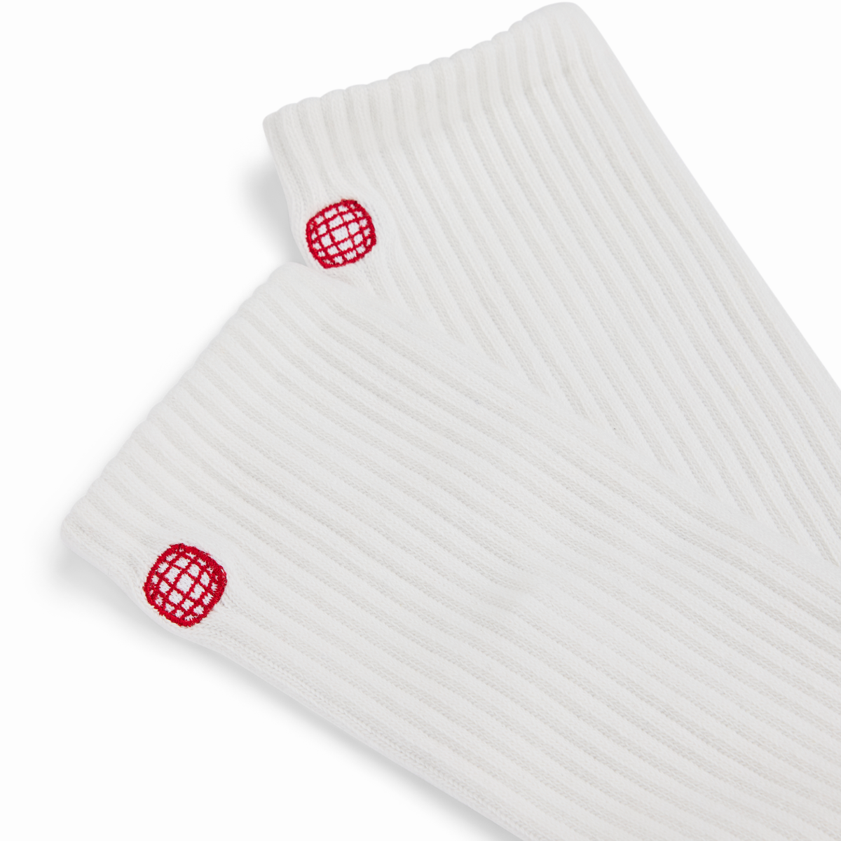 Amundsen Sports (Sample) - Unisex Oslo Crew Socks - White - Futureproof.life