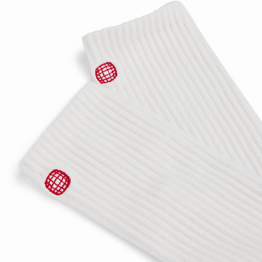Amundsen Sports (Sample) - Unisex Oslo Crew Socks - White - Futureproof.life