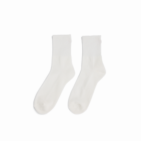 Amundsen Sports (Sample) - Unisex Oslo Quarter Socks - White - Futureproof.life